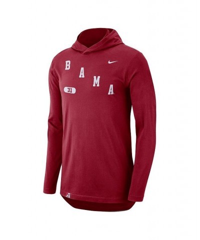 Men's Crimson Alabama Crimson Tide Team Performance Long Sleeve Hoodie T-shirt $31.61 T-Shirts