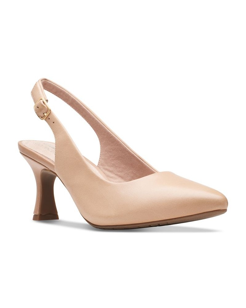 Women's Kataleyna Step Slingback Pumps Tan/Beige $38.15 Shoes