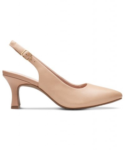 Women's Kataleyna Step Slingback Pumps Tan/Beige $38.15 Shoes