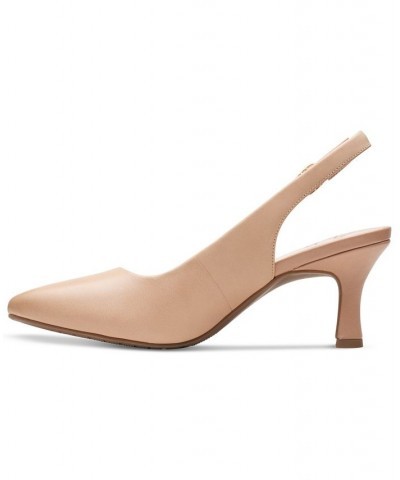 Women's Kataleyna Step Slingback Pumps Tan/Beige $38.15 Shoes