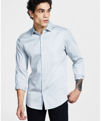 Men's Slim Fit Dress Shirt PD07 $22.26 Shirts