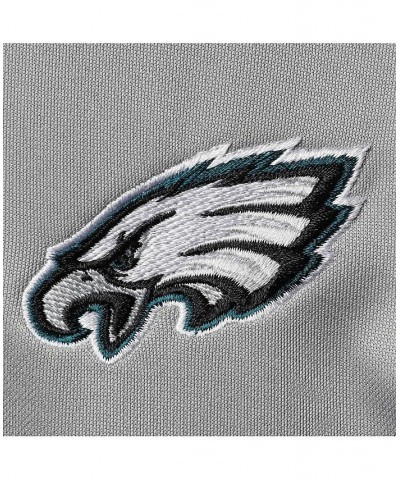 Men's Gray and Black Philadelphia Eagles Apprentice Full-Zip Hoodie $34.65 Sweatshirt