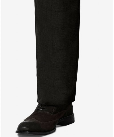 J.M. Sharkskin Classic-Fit Flat Front Hidden Expandable Waistband Dress Pants Brown $30.24 Pants