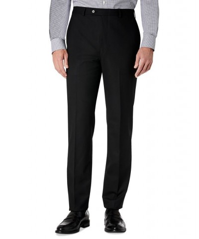 Men's Classic-Fit Solid Flat-Front Dress Pants PD02 $24.75 Pants