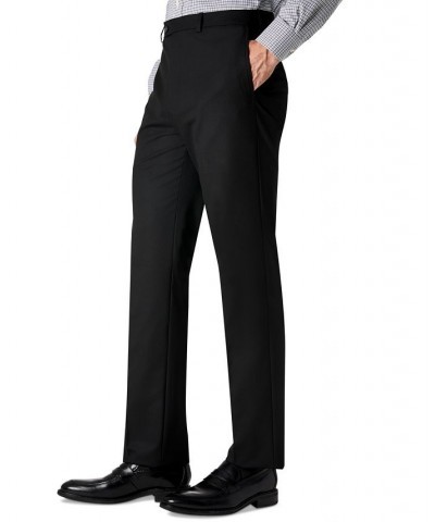 Men's Classic-Fit Solid Flat-Front Dress Pants PD02 $24.75 Pants