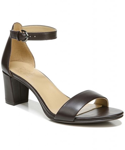 Vera Ankle Strap Sandals Mahogany Leather $35.99 Shoes