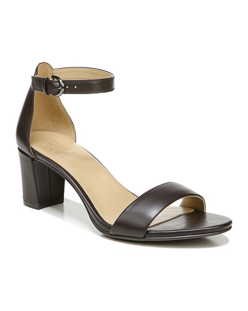 Vera Ankle Strap Sandals Mahogany Leather $35.99 Shoes