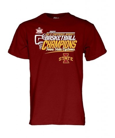 Men's Cardinal Iowa State Cyclones 2023 Big 12 Women's Basketball Conference Tournament Champions Locker Room T-shirt $18.80 ...