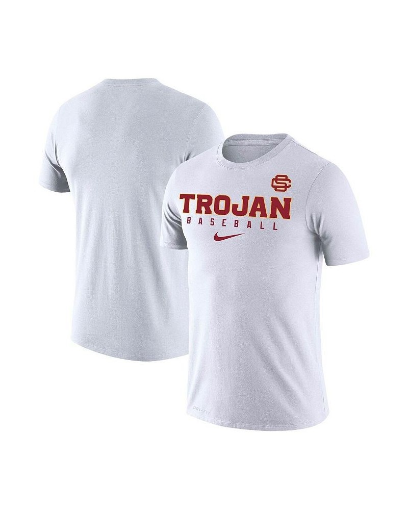 Men's White USC Trojans Baseball Legend Performance T-shirt $26.49 T-Shirts