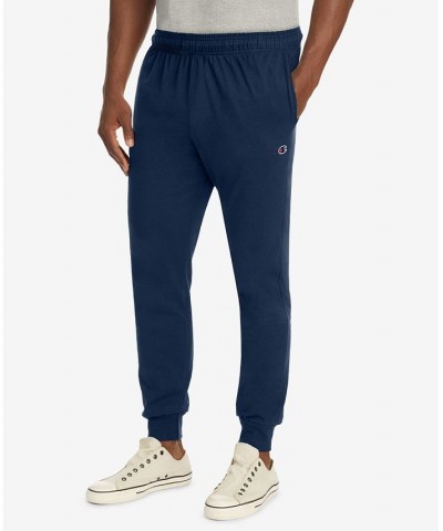 Men's Jersey Joggers Blue $21.39 Pants