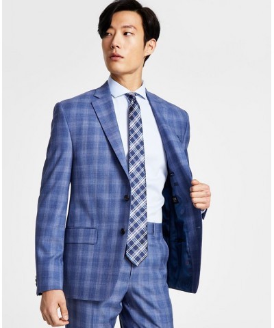 Men's Classic-Fit UltraFlex Stretch Plaid Suit Jacket & Suit Pants Multi $90.65 Suits