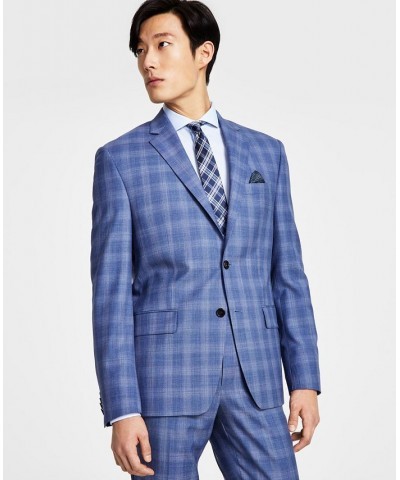 Men's Classic-Fit UltraFlex Stretch Plaid Suit Jacket & Suit Pants Multi $90.65 Suits