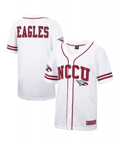 Men's White, Maroon North Carolina Central Eagles Free Spirited Baseball Jersey $33.75 Jersey