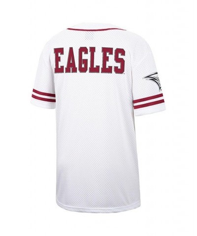 Men's White, Maroon North Carolina Central Eagles Free Spirited Baseball Jersey $33.75 Jersey