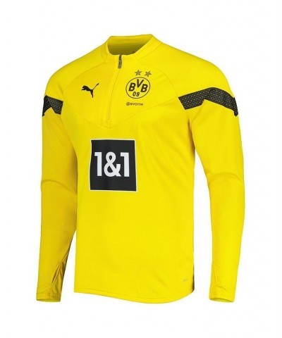 Men's Yellow Borussia Dortmund Raglan DryCELL Quarter-Zip Training Top $45.04 Tops