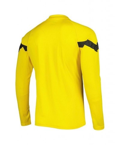 Men's Yellow Borussia Dortmund Raglan DryCELL Quarter-Zip Training Top $45.04 Tops