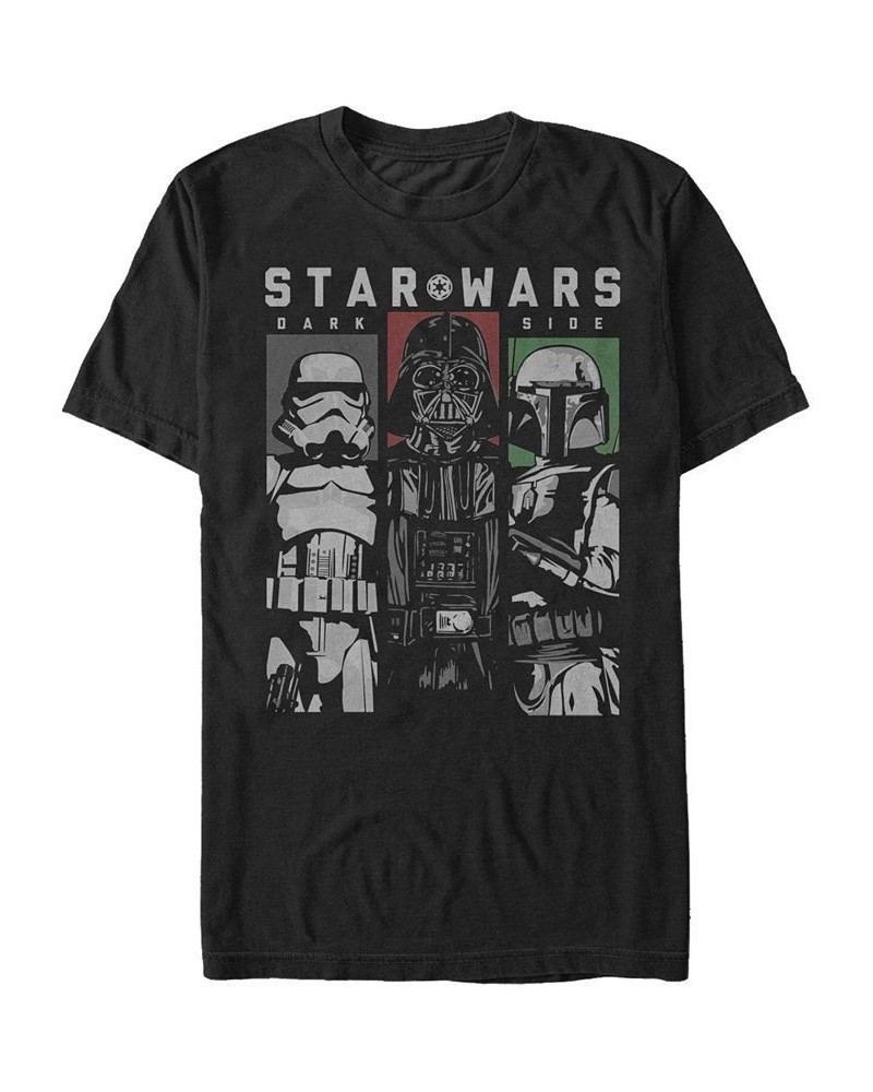 Star Wars Men's Classic Dark Side Villain Panels Short Sleeve T-Shirt Black $20.99 T-Shirts