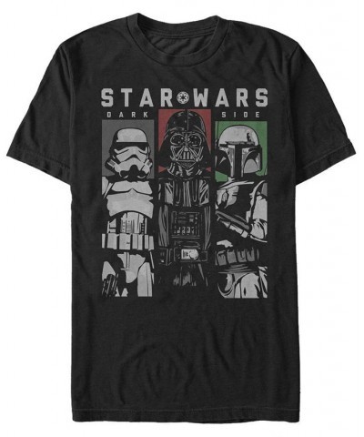 Star Wars Men's Classic Dark Side Villain Panels Short Sleeve T-Shirt Black $20.99 T-Shirts