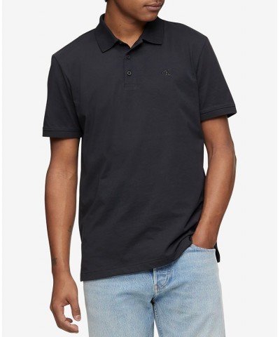 Men's Regular-Fit Smooth Cotton Monogram Logo Polo Shirt PD01 $27.49 Polo Shirts