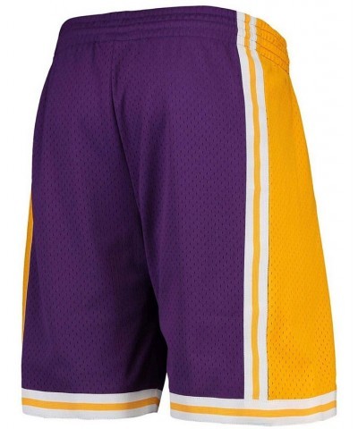 Men's Purple Los Angeles Lakers Hardwood Classics Team Swingman Shorts $32.90 Shorts