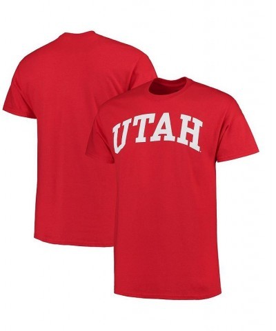 Men's Red Utah Utes Basic Arch T-shirt $12.60 T-Shirts