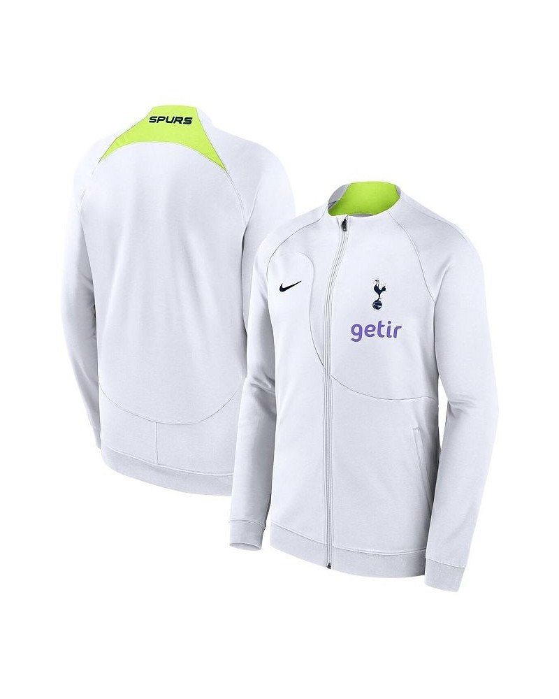 Men's White Tottenham Hotspur Academy Pro Anthem Raglan Performance Full-Zip Jacket $37.95 Jackets