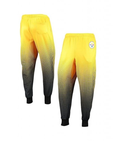 Men's Gold Pittsburgh Steelers Gradient Jogger Pants $34.40 Pants