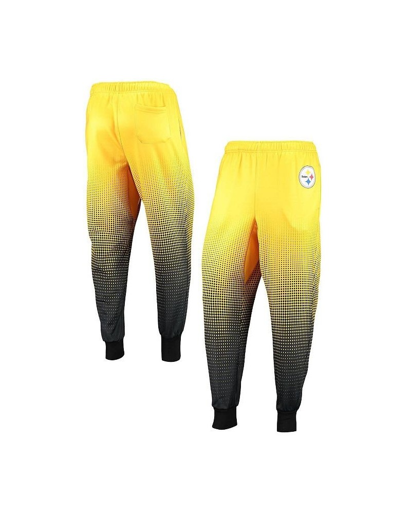 Men's Gold Pittsburgh Steelers Gradient Jogger Pants $34.40 Pants