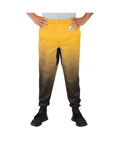 Men's Gold Pittsburgh Steelers Gradient Jogger Pants $34.40 Pants