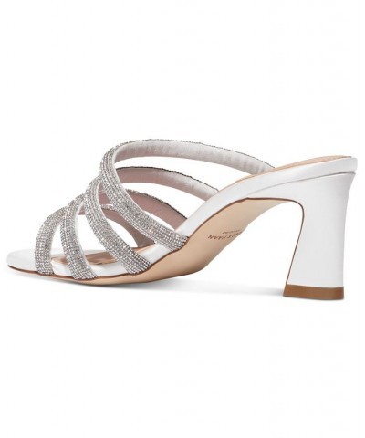 Women's Adella Dress Sandals Silver $75.20 Shoes