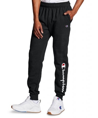 Men's Powerblend Fleece Jogger Pants Black $19.95 Pants