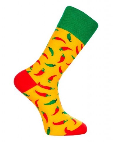 Men's Luxury Novelty Crew Socks in Chili Burger Gift Box, Pack of 3 Multi $23.98 Socks