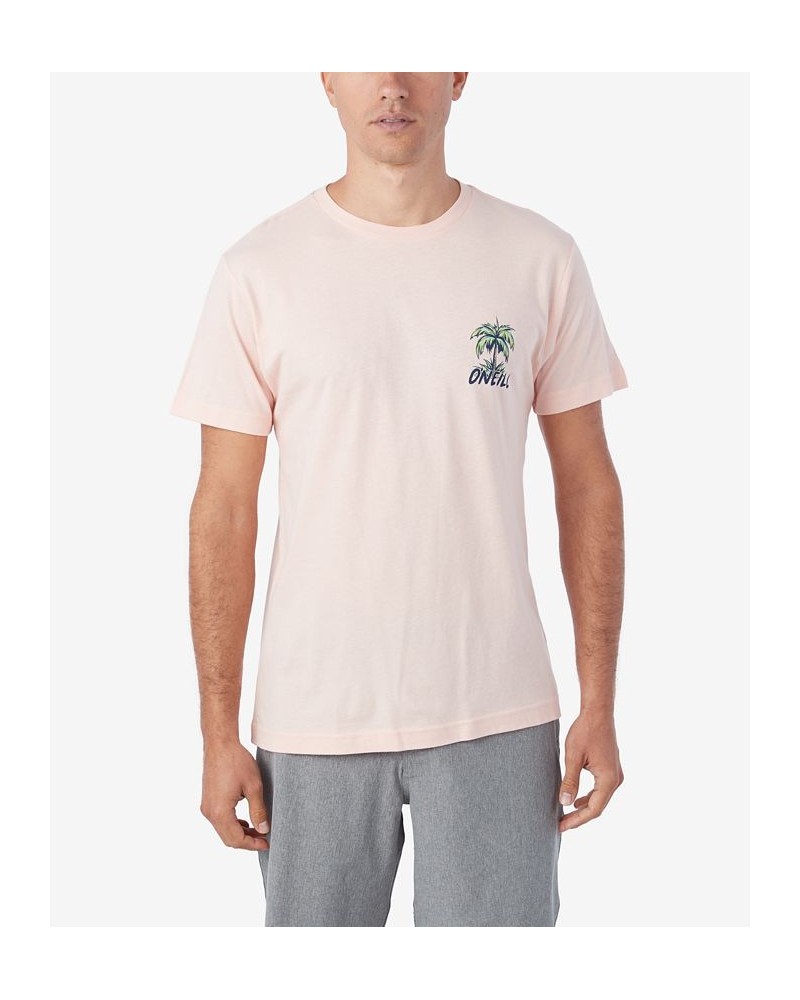 Men's Trippin Short Sleeve T-shirt Pink $14.78 T-Shirts