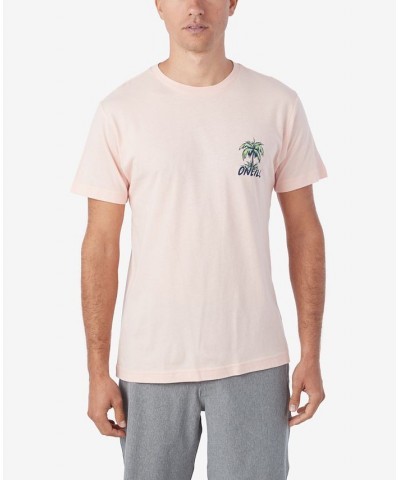 Men's Trippin Short Sleeve T-shirt Pink $14.78 T-Shirts