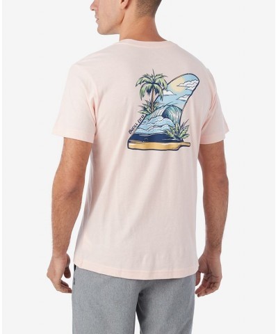 Men's Trippin Short Sleeve T-shirt Pink $14.78 T-Shirts