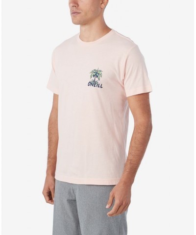 Men's Trippin Short Sleeve T-shirt Pink $14.78 T-Shirts