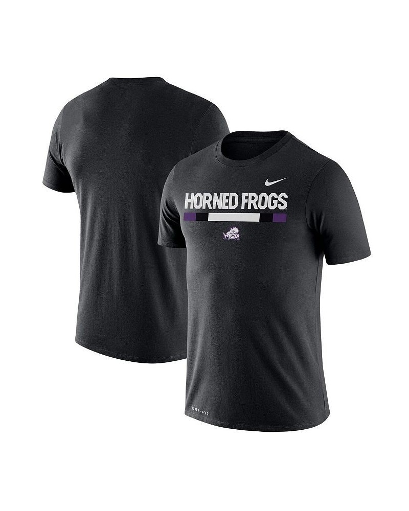 Men's Black TCU Horned Frogs Team DNA Legend Performance T-shirt $28.49 T-Shirts