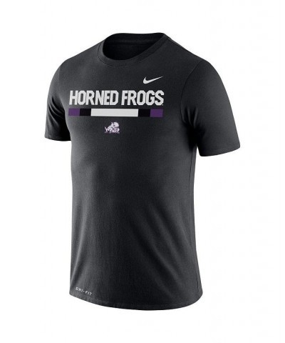 Men's Black TCU Horned Frogs Team DNA Legend Performance T-shirt $28.49 T-Shirts