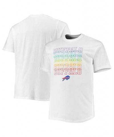 Men's Branded White Buffalo Bills Big and Tall City Pride T-shirt $19.23 T-Shirts