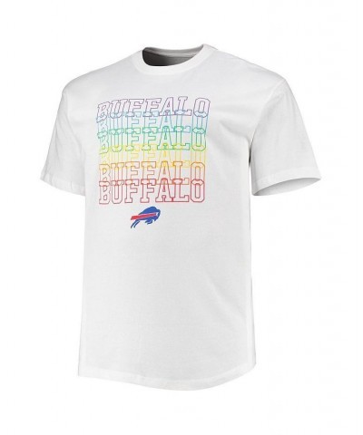 Men's Branded White Buffalo Bills Big and Tall City Pride T-shirt $19.23 T-Shirts