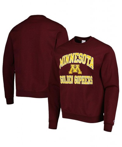 Men's Maroon Minnesota Golden Gophers High Motor Pullover Sweatshirt $26.65 Sweatshirt