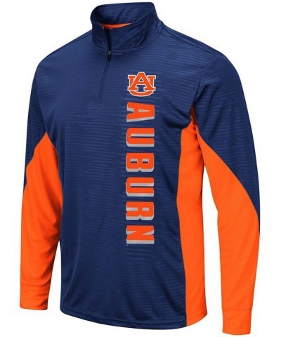 Men's Navy Auburn Tigers Bart Windshirt Quarter-Zip Pullover Jacket $26.49 Sweatshirt