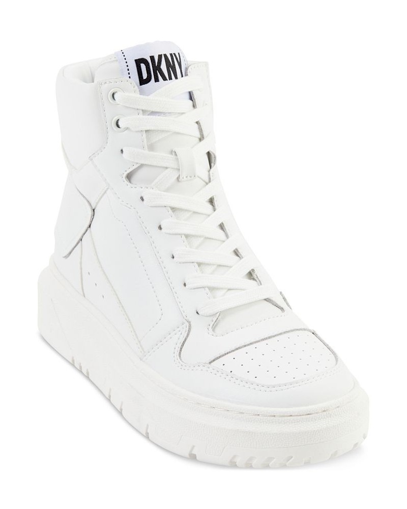 Women's Mayzi High-Top Sneakers White $45.87 Shoes