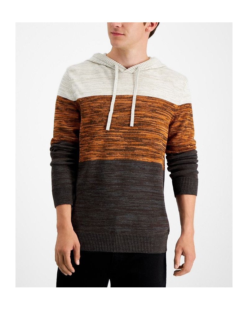 Men's Colorblocked Hooded Sweater PD01 $10.10 Sweaters