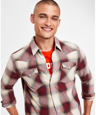 Men's Classic Fit Western Long-Sleeve Shirt PD01 $33.60 Shirts