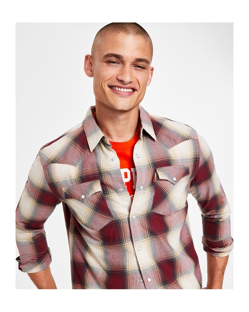 Men's Classic Fit Western Long-Sleeve Shirt PD01 $33.60 Shirts