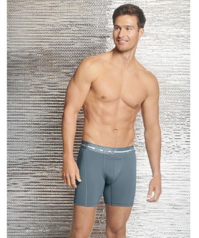 Men's Sport Silver Solution Stretch Boxer Briefs Gray $10.15 Underwear