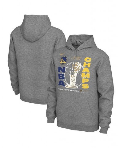 Men's Heathered Gray Golden State Warriors 2022 NBA Finals Champions Locker Room Pullover Hoodie $38.25 Sweatshirt