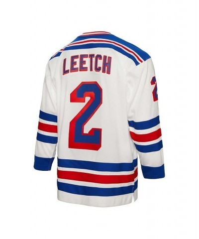 Men's Brian Leetch White New York Rangers 1993 Blue Line Player Jersey $54.40 Jersey