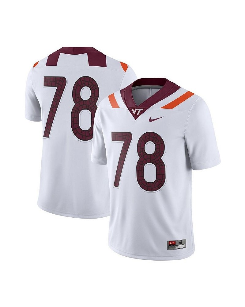 Men's 78 White Virginia Tech Hokies Game Player Jersey $47.15 Jersey